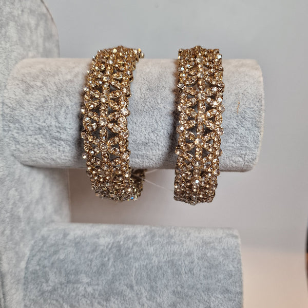 Priyanka pair of gold bangles, size 2.8