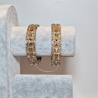 Katrina pair of gold bangles, size 2.8