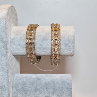 Katrina pair of gold bangles, size 2.4