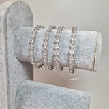 Kajal set of silver bangles 2.4