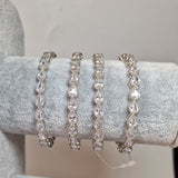 Kajal set of silver bangles 2.4