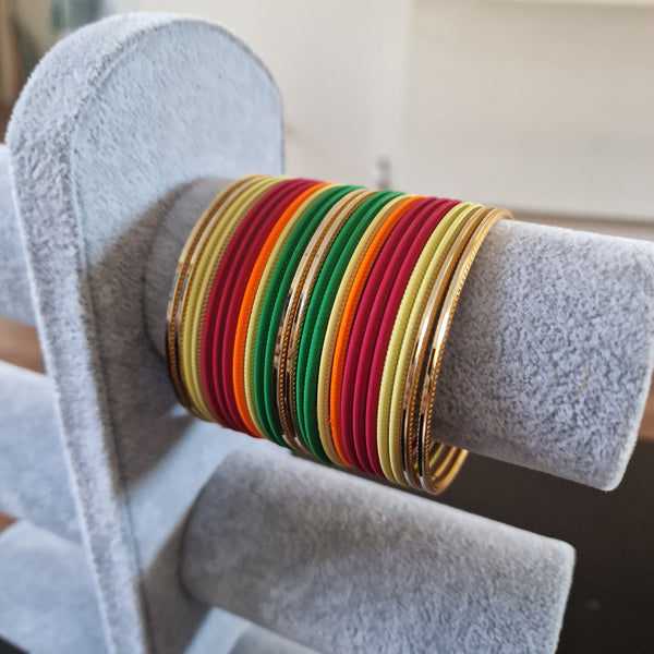 Multi coloured set of bangles 2.8