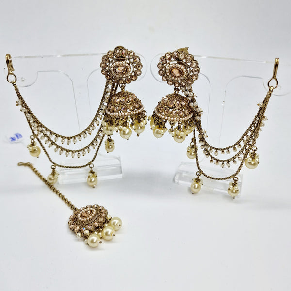 Dalia tikka set with earring chain
