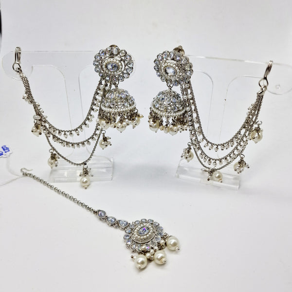 Dalia tikka set with earring chain