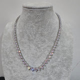 Silver diamonte set
