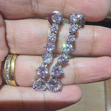 Silver diamonte set