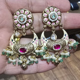 Meenakari kundan set