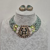Sage green choker set