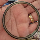 2.4 dark green kashmiri glass bangles